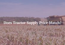 Does Tractor Supply Price Match?