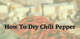 How To Dry Chili Pepper