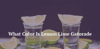 What Color Is Lemon Lime Gatorade